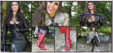 Dominatrix Annabelle – Exquisite Leather and Fur!