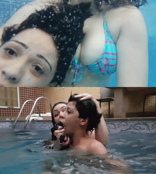 Mf Video Brazil: Under Water Fetish – Air Control And Practice In The Swimming Pool By Jessica And Slave Bianca