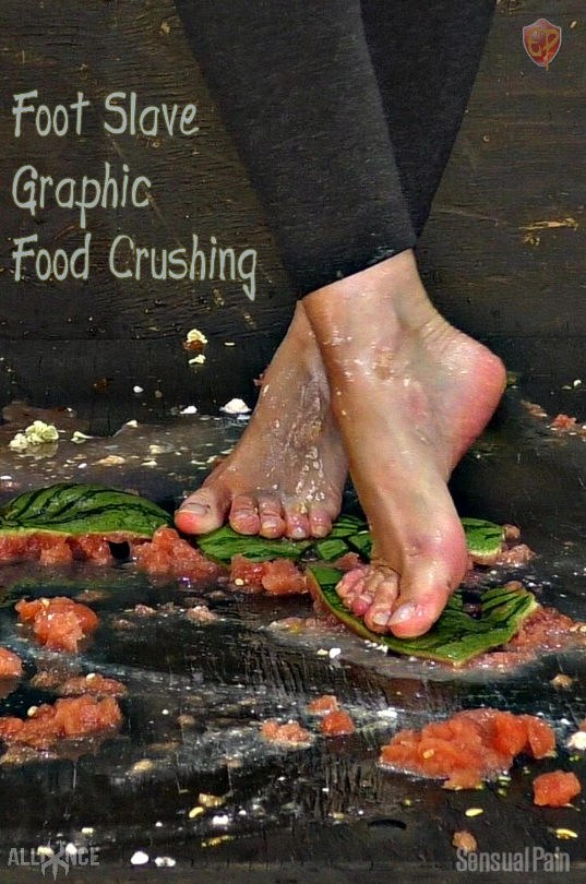 SENSUAL PAIN: May 22, 2019: Foot Slave Graphic Food  Crushing | Abigail Dupree