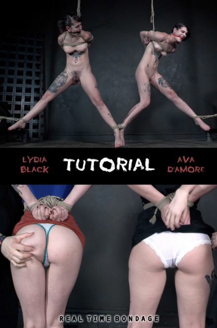REAL TIME BONDAGE: Oct 19, 2019: Tutorial | Ava D’Amore | Lydia Black/Lydia and Ava get to be rope test dummies.