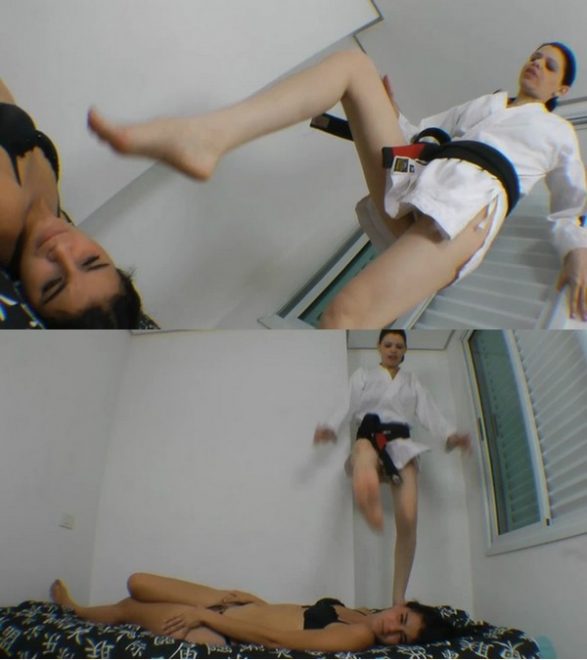 Mf Video Brazil: Karateka Feet Face By Karina Cruel And Slave Fabi