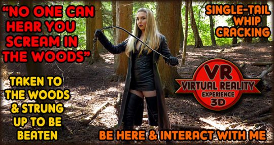 The English Mansion Mistress Sidonia: Woodland Whipping – VR (Part 1 of 1) 4K
