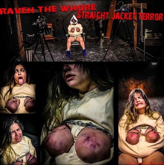 Jacket Terror starring in video ‘Raven The Whore’ of ‘BrutalMaster’ studio