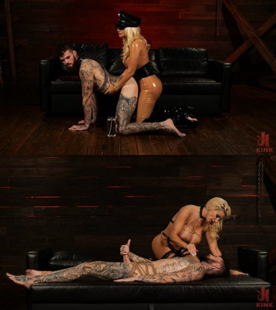 DIVINE BITCHES Brittany Andrews, Inkfit: New Slaveboy Gets Smothered and Pounded: Brittany Andrews and Inkfit